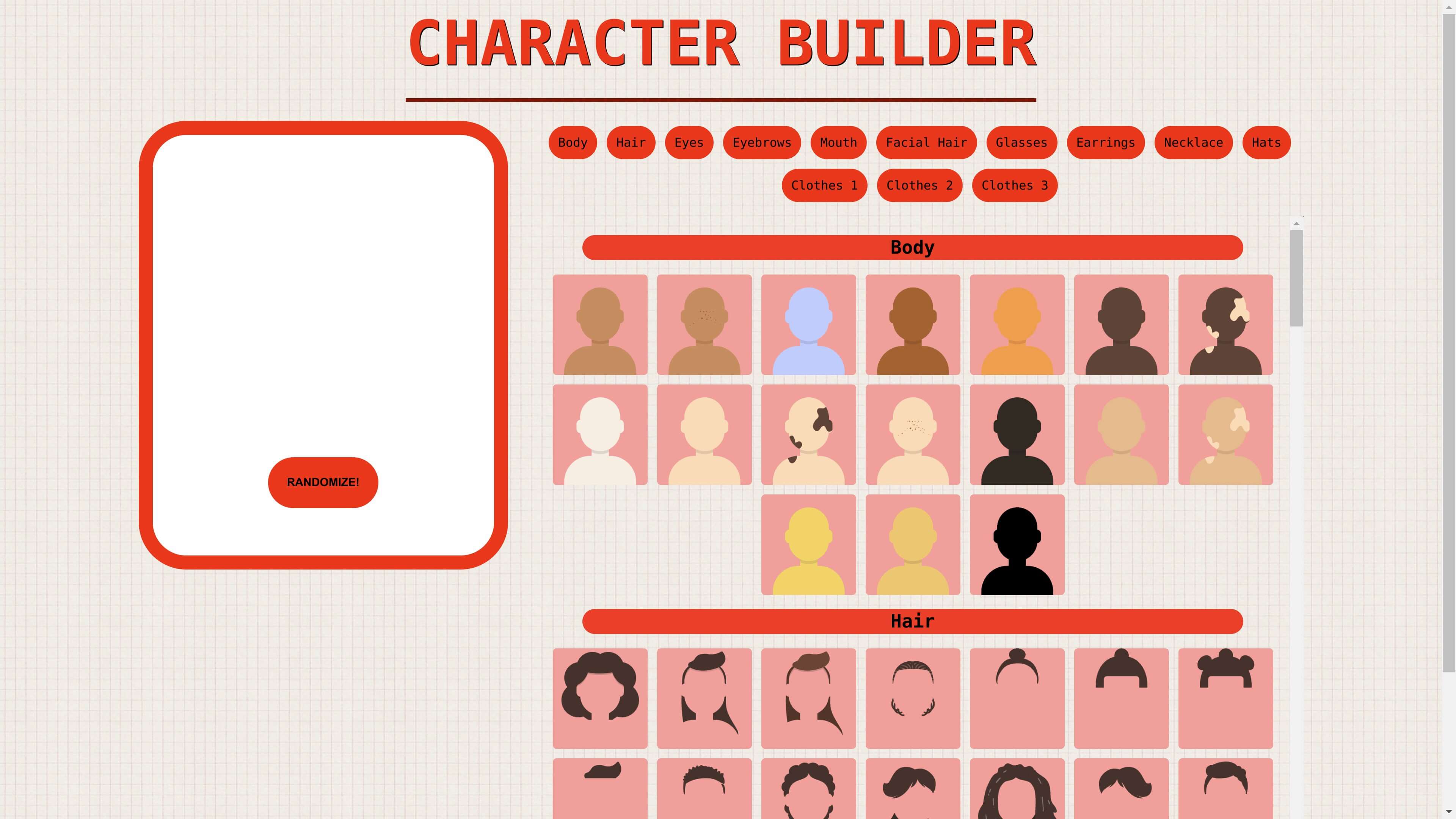 Character Builder