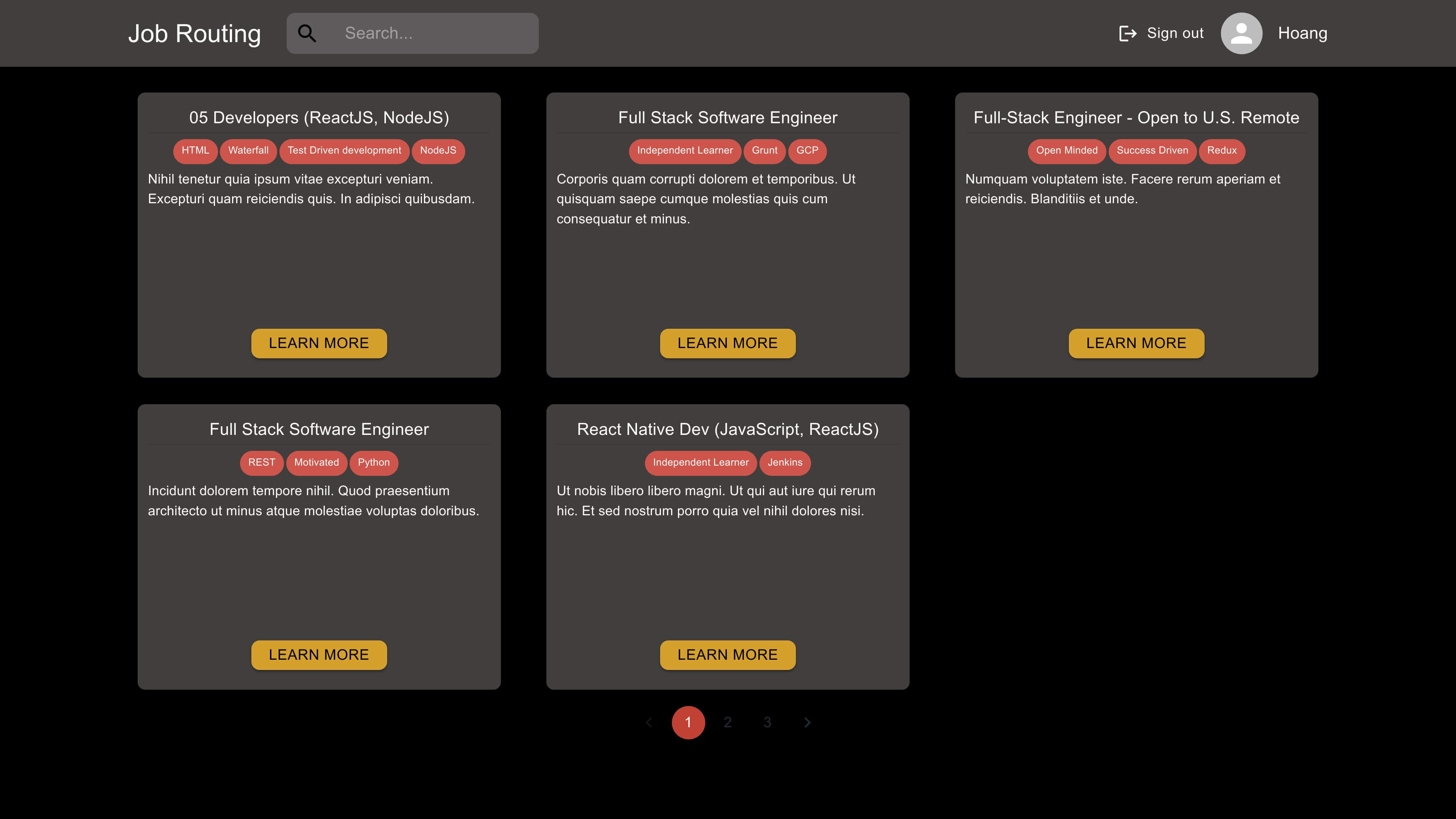 Job Routing App