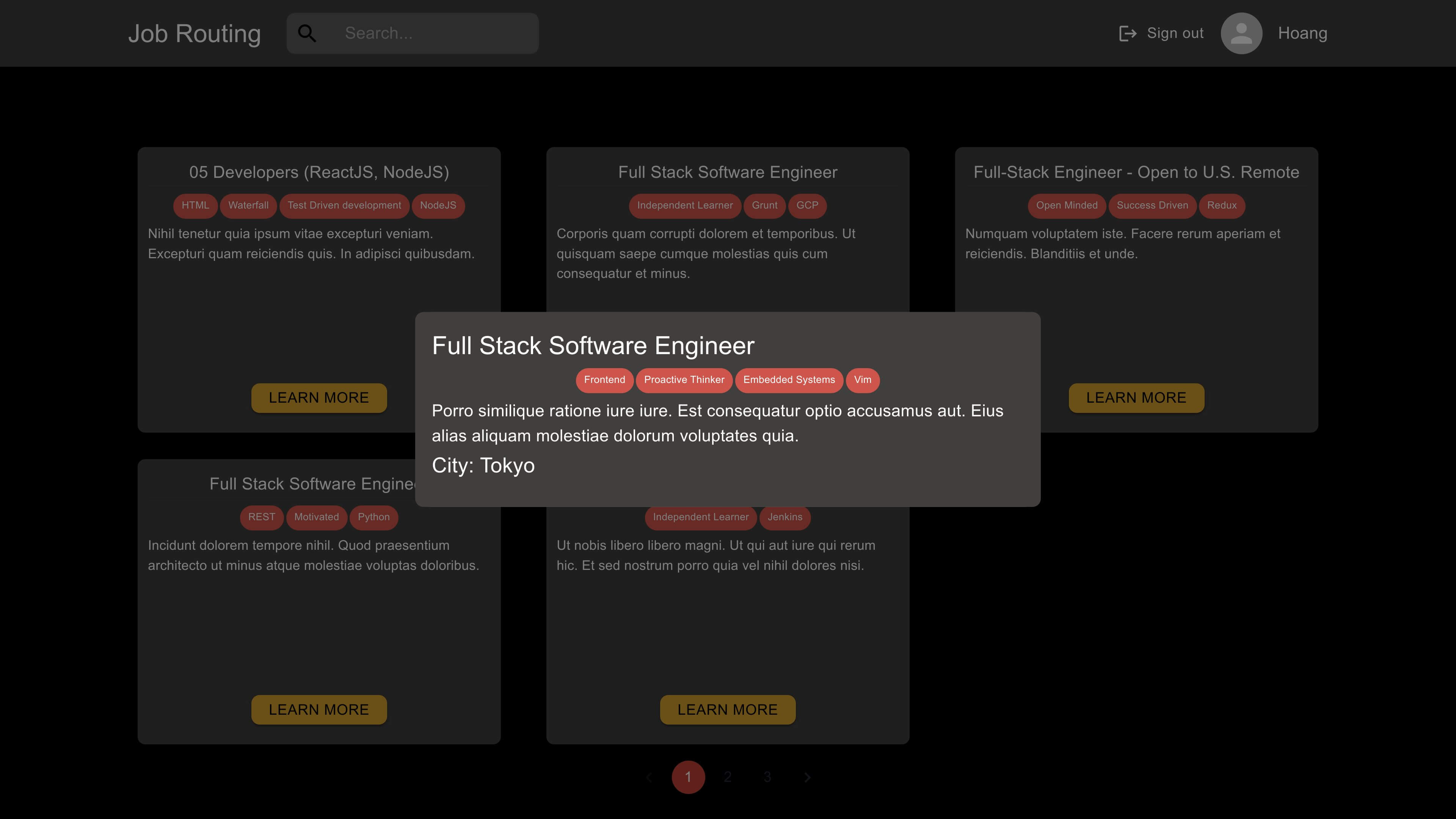 Job Routing App